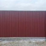 Пример готовых ворот для частного дома